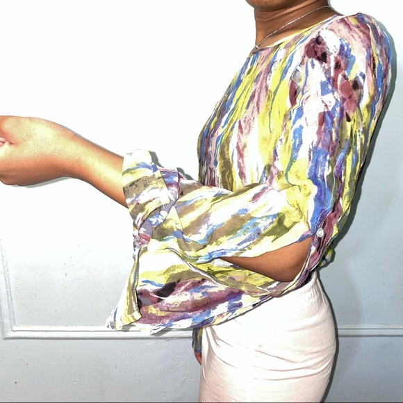 LA MADE Abstract Dress With Slip Size S - Picture 2 of 9